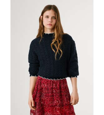 Pepe Jeans Modri pulover Charil