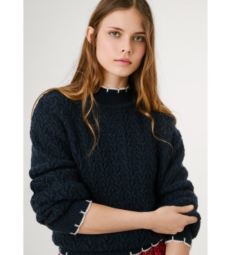 Pepe Jeans Modri pulover Charil
