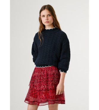 Pepe Jeans Modri pulover Charil