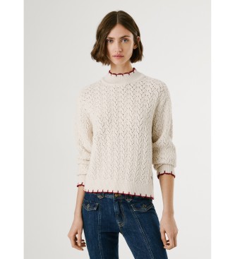 Pepe Jeans Sweter Charil biały
