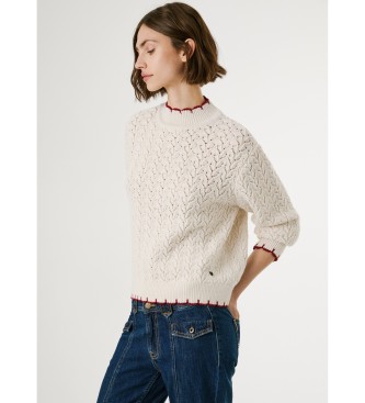 Pepe Jeans Sweter Charil biały