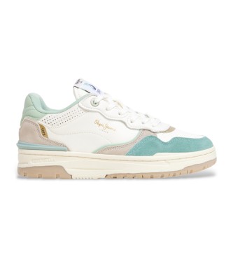 Pepe Jeans Zapatillas de piel Chester Ivy blanco