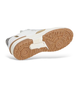 Pepe Jeans Chester Snake Leather Sneakers white