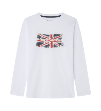 Pepe Jeans Clag Ls T-shirt hvid