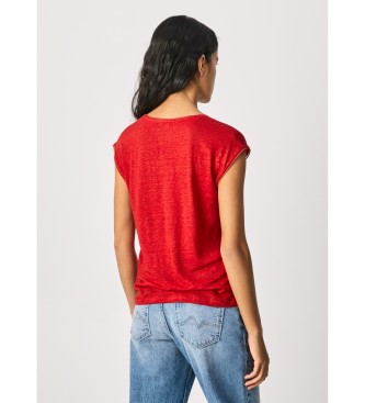 Pepe Jeans Camiseta Clementine rojo
