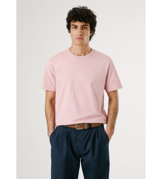 Pepe Jeans Kontrastfrgad Connor T-shirt rosa