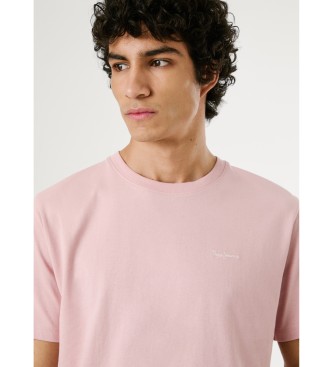 Pepe Jeans Kontrastfrgad Connor T-shirt rosa