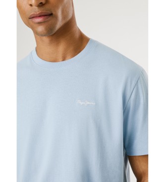 Pepe Jeans Kontrastfrgad Connor T-shirt bl