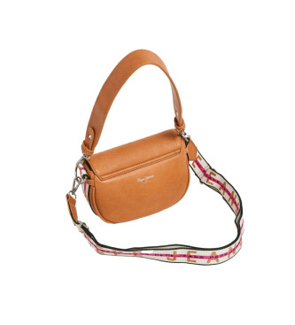 Pepe Jeans Bolsa de ombro Crisha Core castanha