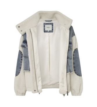 Pepe Jeans Chaqueta Daphne azul, blanco