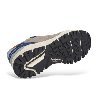 Pepe Jeans Baskets en cuir beige Darren Cliff