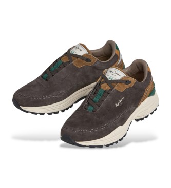 Pepe Jeans Darren Cliff Leather Sneakers brown