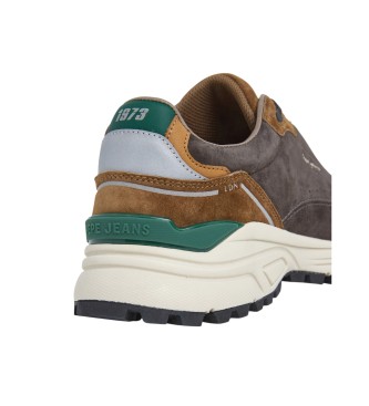 Pepe Jeans Darren Cliff Leather Sneakers brown