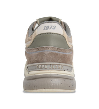 Pepe Jeans Dave Earth Usnjene športne copate bež barve