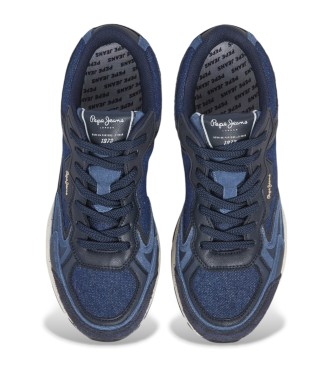 Pepe Jeans Zapatillas de Piel Dave Retro marino