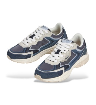 Pepe Jeans Dave Retro Leather Sneakers navy