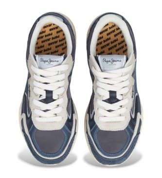 Pepe Jeans Dave Retro Leather Sneakers navy