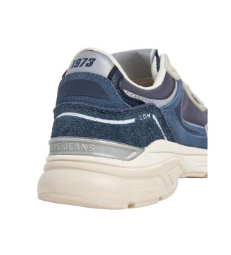 Pepe Jeans Dave Retro Leather Sneakers navy