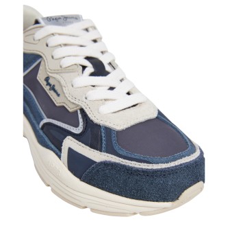 Pepe Jeans Dave Retro Leather Sneakers navy