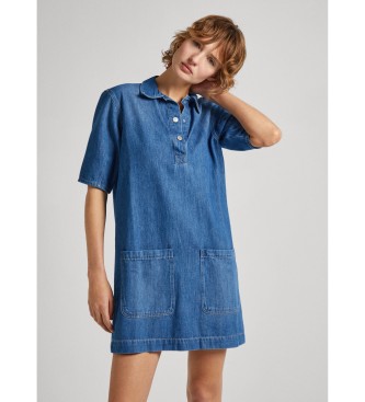 Pepe Jeans Davina jurk blauw