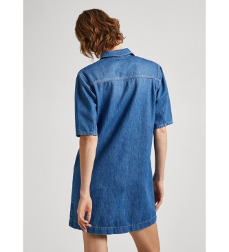 Pepe Jeans Davina jurk blauw