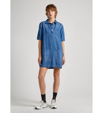 Pepe Jeans Davina jurk blauw