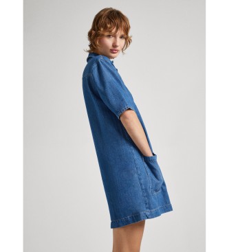 Pepe Jeans Davina jurk blauw