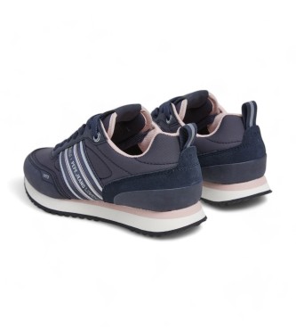 Pepe Jeans Dublin City navy Leder Turnschuhe