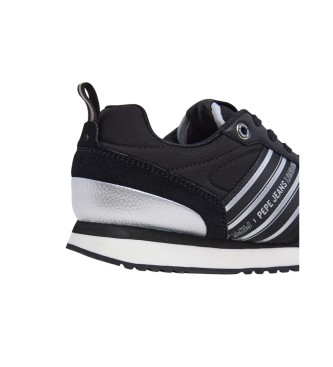 Pepe Jeans Dublin Halbschuhe aus Leder schwarz