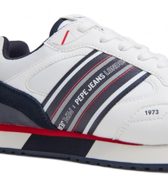 Pepe Jeans Dublin Jong leren schoenen wit