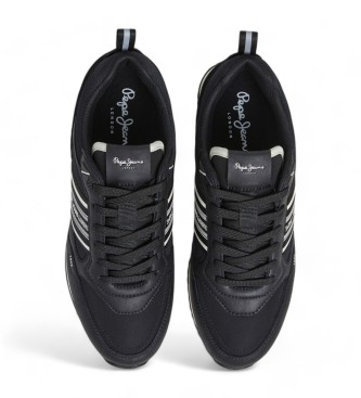 Pepe Jeans Dublin Young leather shoes black 