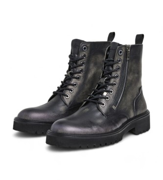 Pepe Jeans Durham Lederstiefel schwarz