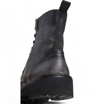 Pepe Jeans Botas de Piel Durham negro