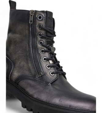 Pepe Jeans Durham Leather Boots black