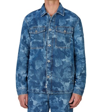 Pepe Jeans Eaton Camouflage jas blauw