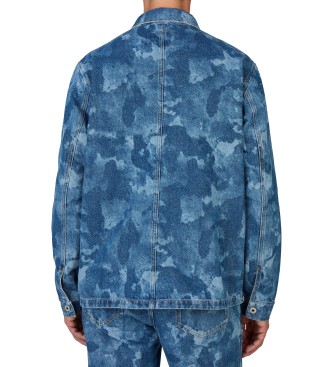 Pepe Jeans Eaton Camouflage jas blauw