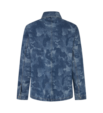 Pepe Jeans Eaton Camouflage jas blauw