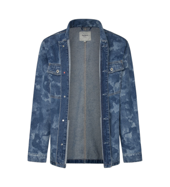 Pepe Jeans Eaton Camouflage jas blauw