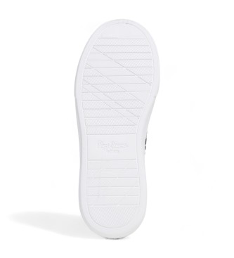 Pepe Jeans Zapatillas de piel Eaton Street blanco