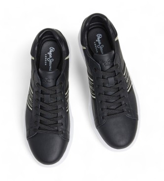 Pepe Jeans Eaton Street leather shoes black 