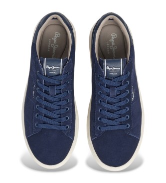 Pepe Jeans Eaton Suede marinebl ldersko