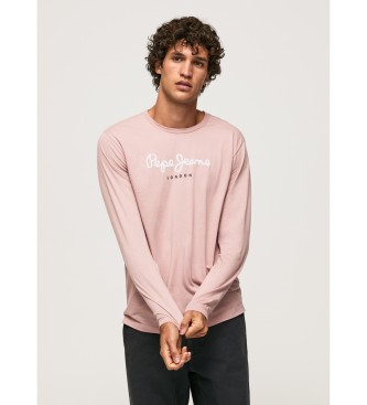 Pepe Jeans Eggo Langes N-T-Shirt rosa