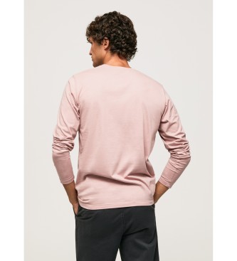 Pepe Jeans Eggo Langes N-T-Shirt rosa