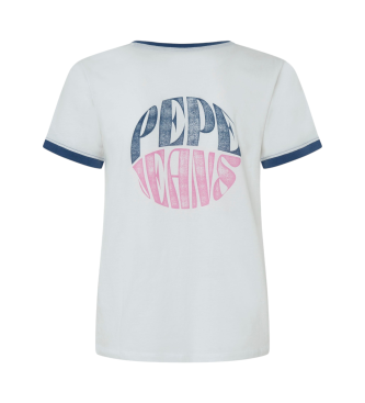 Pepe Jeans Koszulka Elise biała