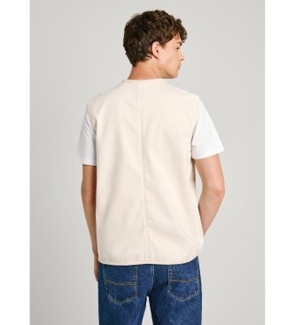 Pepe Jeans Chaleco Elm Utilty blanco