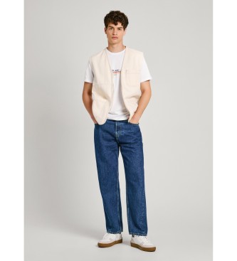 Pepe Jeans Chaleco Elm Utilty blanco