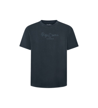 Pepe Jeans T-shirt Eggo con stemma blu scuro