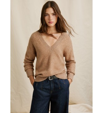 Pepe Jeans Emma V Pullover braun
