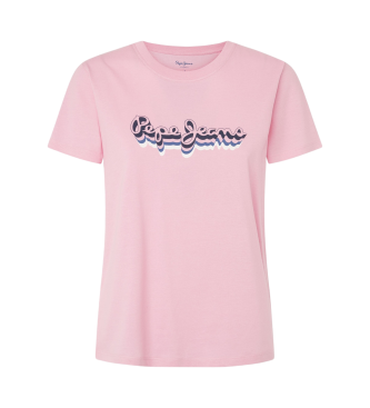 Pepe Jeans Camiseta Enara rosa