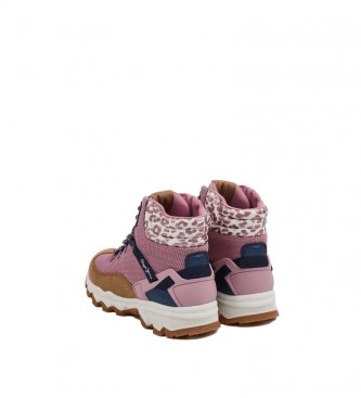 Pepe Jeans Booties Lehre Pico rosa